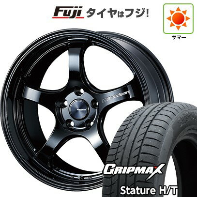 【新品国産車用5穴114.3】 夏タイヤ ホイール4本セット 225/55R18 グリップマックス スタチャー H/T BSW（限定） WEDS ウェッズ ウェッズスポーツ RN-05M 7.5J 18インチ(送料無料)