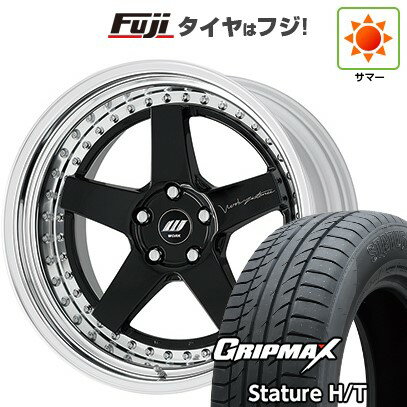 【新品国産車用5穴114.3】 夏タイヤ ホイール4本セット 235/55R19 グリップマックス スタチャー H/T BSW（限定） WORK ワーク ジスタンス W5S S/W 8J 19インチ(送料無料)
