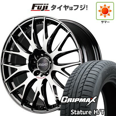 【新品国産車用5穴114.3】 夏タイヤ ホイール4本セット 225/60R18 グリップマックス スタチャー H/T BSW（限定） RAYS レイズ ホムラ 2X9Plus JET BLACK EDITION IV 8J 18インチ(送料無料)