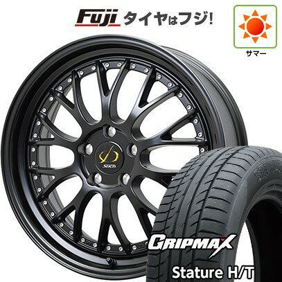 【新品国産車用5穴114.3】 夏タイヤ ホイール4本セット 225/60R18 グリップマックス スタチャー H/T BSW（限定） ホットスタッフ シュティッヒ メッシュNR 18インチ(送料無料)