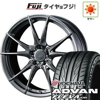 【新品国産車用5穴100】 夏タイヤ ホイール4本セット 215/40R18 ヨコハマ アドバン フレバV701 WEDS ウェッズ F-ZERO FZ-2 18インチ(送料無料)