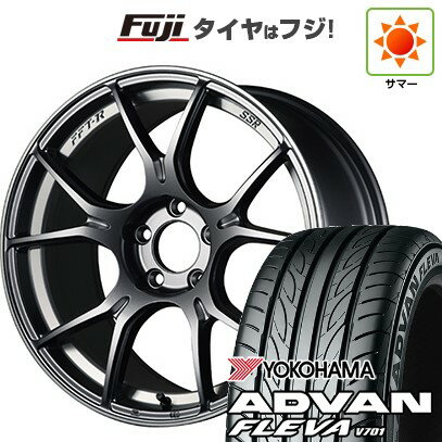 【新品国産車用5穴100】 夏タイヤ ホイール4本セット 215/40R18 ヨコハマ アドバン フレバV701 SSR GT GTX02 18インチ(送料無料)
