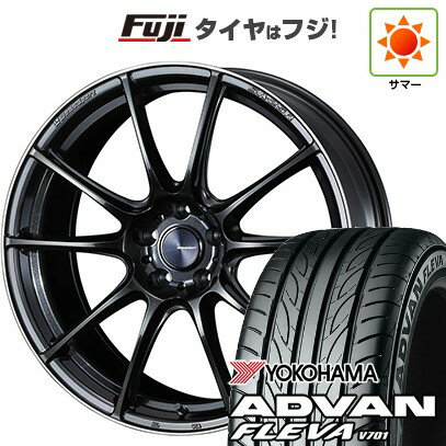 【新品国産車用5穴114.3】 夏タイヤ ホイール4本セット 225/35R20 ヨコハマ アドバン フレバV701 WEDS ウェッズスポーツ SA-25R 20インチ(送料無料)