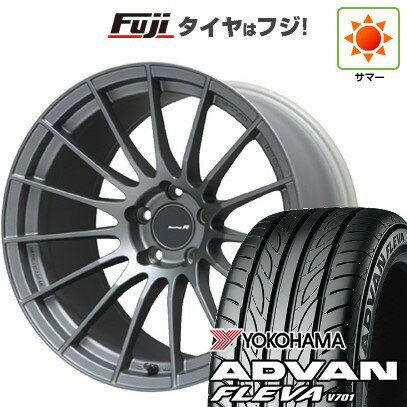 【新品国産車用5穴114.3】 夏タイヤ ホイール4本セット 225/35R20 ヨコハマ アドバン フレバV701 ENKEI エンケイ RS-05RR 20インチ(送料無料)