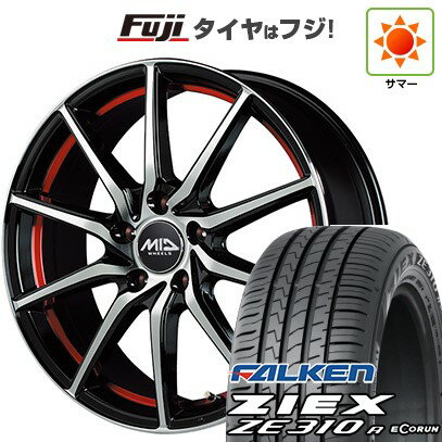 【新品国産5穴114.3車】 夏タイヤ ホイール4本セット 205/55R16 ファルケン ジークス ZE310R エコラン(限定) MID WHEELS RX810 16インチ(送料無料) サマータイヤ