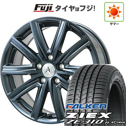 【新品国産車用5穴100】 夏タイヤ ホイール4本セット 215/40R18 ファルケン ジークス ZE310R エコラン(限定) テクノピア アフロディーテ MZ 18インチ(送料無料)