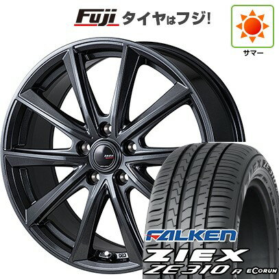 【新品国産5穴114.3車】 夏タイヤ ホイール4本セット 225/45R18 ファルケン ジークス ZE310R エコラン(限定) モンツァ ZACK Sport-FT 18インチ(送料無料) サマータイヤ