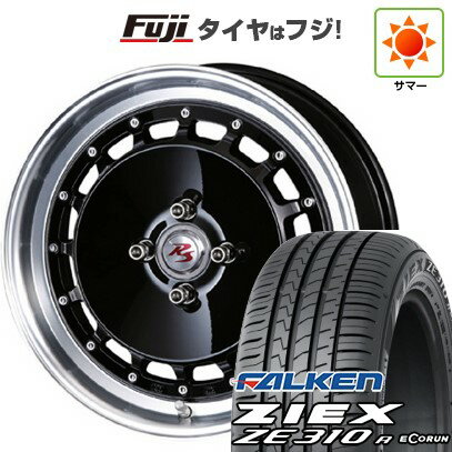 【新品国産4穴100車】 夏タイヤ ホイール4本セット 195/45R16 ファルケン ジークス ZE310R エコラン(限定) クリムソン RS DP CUPモノブロック 16インチ(送料無料) サマータイヤ