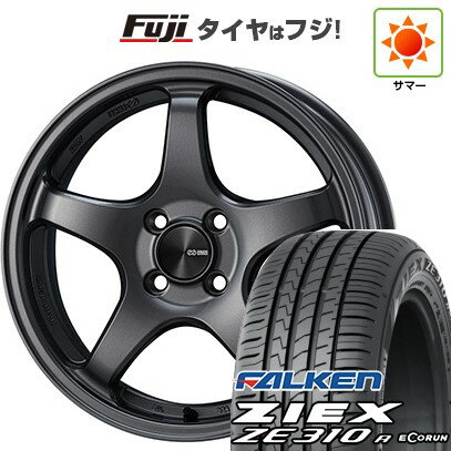 【新品国産4穴100車】 夏タイヤ ホイール4本セット 185/55R15 ファルケン ジークス ZE310R エコラン(限定) ENKEI エンケイ PF05 15インチ(送料無料) サマータイヤ