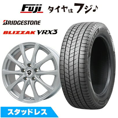 【新品国産車用5穴114.3】 スタッドレスタイヤ ホイール4本セット 205/65R15 ブリヂストン ブリザック VRX3 エルベ エステローザ FSV シルバー 6J 15インチ(送料無料)