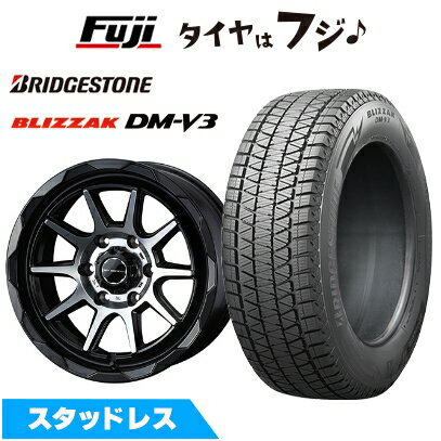 【新品】プラド/ハイラックス スタッドレスタイヤ ホイール4本セット 265/60R18 ブリヂストン ブリザック DM-V3 WEDS ウェッズアドベンチャー マッドヴァンス 06 8J 18インチ(送料無料)