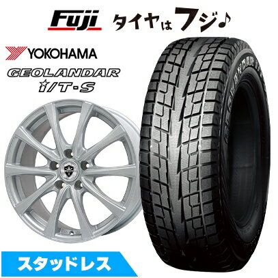 【新品国産車用5穴114.3】 スタッドレスタイヤ ホイール4本セット 215/60R17 ヨコハマ ジオランダー I/T-S G073 エルベ エステローザ FSV シルバー 7J 17インチ(送料無料)