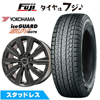 【新品】輸入車用 アウディQ5（FY 8R） スタッドレスタイヤ ホイール4本セット 235/65R17 ヨコハマ アイスガード SUV G075 共豊 ユーロツヴァイ FK-10(マットブラック) 7.5J 17インチ(送料無料)