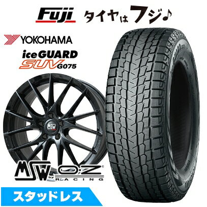 【新品】輸入車用 アウディQ3（F3） スタッドレスタイヤ ホイール4本セット 215/65R17 ヨコハマ アイスガード SUV G075 MSW by OZ Racing MSW 29(グロスブラック) 7.5J 17インチ(送料無料)