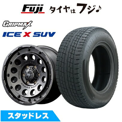 【新品】FJクルーザー スタッドレスタイヤ ホイール4本セット 265/70R17 グリップマックス アイスX SUV BSW ブラックサイドウォール(限定) MID WHEELS NITRO POWER H12 ショットガン 8J 17インチ(送料無料)