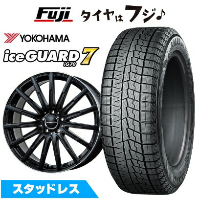 【新品】輸入車用 ベンツCクラス（W206） スタッドレスタイヤ ホイール4本セット 225/45R18 ヨコハマ アイスガード7 セブンIG70 ユーロアクシス エアフルト 7.5J 18インチ(送料無料)
