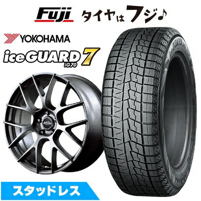 【新品】40系アルファード/ヴェルファイア用 スタッドレスタイヤ ホイール4本セット 225/65R17 ヨコハマ アイスガード7 セブンIG70 MID WHEELS レフィナーダ モーション3 トヨタ・レクサス車専用 6.5J 17インチ(送料無料)