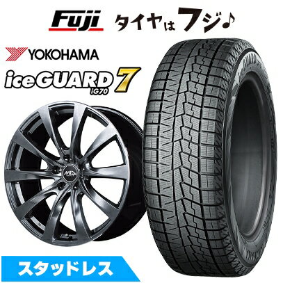 【新品】レクサスIS 2020/11- スタッドレスタイヤ ホイール4本セット 235/45R18 ヨコハマ アイスガード7 セブンIG70 MID WHEELS レフィナーダ モーション2 トヨタ・レクサス車専用 8J 18インチ(送料無料)