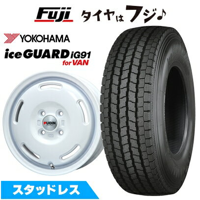 【新品】クリッパーEV ミニキャブEV スタッドレスタイヤ ホイール4本セット 145/80R12 86/84N ヨコハマ アイスガード iG91 プレミックス プディン(ホワイト) 4J 12インチ(送料無料)