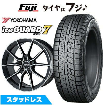 【新品】輸入車用 ベンツBクラス（W247） スタッドレスタイヤ ホイール4本セット 205/55R17 ヨコハマ アイスガード7 セブンIG70(特価限定2023年製) MAK アルジェント FF 7.5J 17インチ(送料無料)