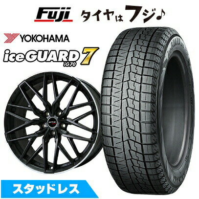 【新品】輸入車用 BMW 1シリーズ（F70） スタッドレスタイヤ ホイール4本セット 205/60R16 ヨコハマ アイスガード7 セブンIG70 ビッグウエイ EURO BAHN ニュルブルグMTX(マットブラック/リムポリッシュ) 7J 16インチ(送料無料)