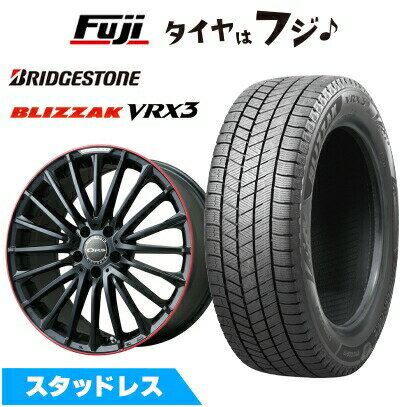 【新品】輸入車用 ベンツCLEクーペ（C236） スタッドレスタイヤ ホイール4本セット 245/45R18 ブリヂストン ブリザック VRX3 ユーロアクシス オーパス(マットブラック/レッドリム) 7.5J 18インチ(送料無料)