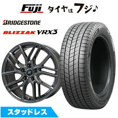 【新品国産車用5穴114.3】 スタッドレスタイヤ ホイール4本セット 205/55R16 ブリヂストン ブリザック VRX3 ブランドルライン ヴァレーゼ ディープグレー 6.5J 16インチ(送料無料)