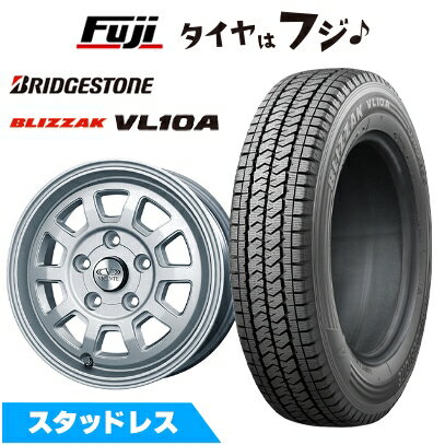 【新品】NV200 バネット スタッドレスタイヤ ホイール4本セット 165/80R14 97/95N ブリヂストン ブリザック VL10A WEDS ウェッズ ヴィセンテ 06 NV 5J 14インチ(送料無料)