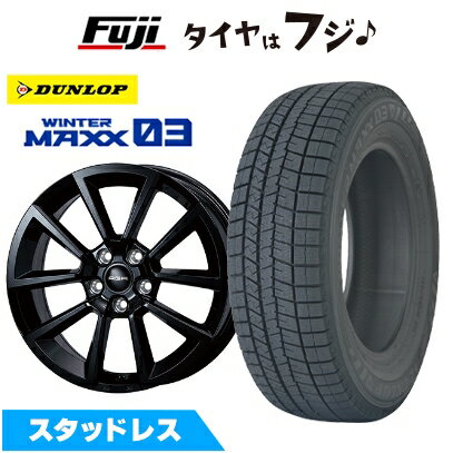 【パンク保証付き】【新品】輸入車用 レネゲード スタッドレスタイヤ ホイール4本セット 215/65R16 ダンロップ ウインターマックス 03 WM03 AGA クリフ【限定】 7J 16インチ(送料無料)