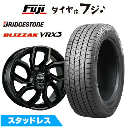 【新品】輸入車用 プジョー2008 2016-20 スタッドレスタイヤ ホイール4本セット 195/60R16 ブリヂストン ブリザック VRX3 MAK アポロ 6.5J 16インチ(送料無料)