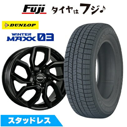 【パンク保証付き】【新品】輸入車用 レネゲード スタッドレスタイヤ ホイール4本セット 215/65R16 ダンロップ ウインターマックス 03 WM03 MAK アポロ 6.5J 16インチ(送料無料)