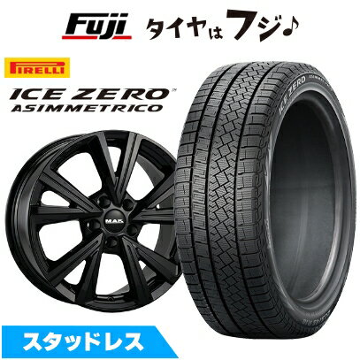 【新品】輸入車用 VW（パサート） スタッドレスタイヤ ホイール4本セット 235/45R18 ピレリ ウィンター アイスゼロアシンメトリコ MAK クバーズ 8J 18インチ(送料無料)