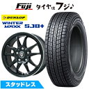 【パンク保証付き】【新品国産5穴114.3車】 スタッドレスタイヤ ホイール4本セット 225/60R18 ダンロップ ウインターマックス SJ8+ エルベ エ...