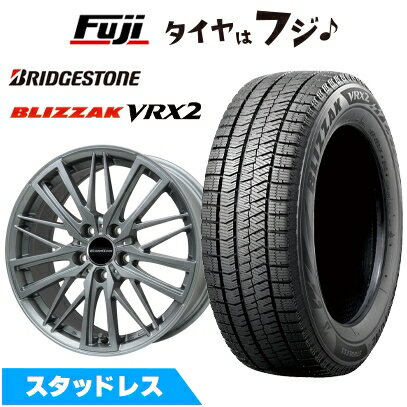 【新品】輸入車用 VW（パサート） スタッドレスタイヤ ホイール4本セット 215/55R17 ブリヂストン ブリザック VRX2 ユーロアクシス ガヤW5(マットチタニウム) 17インチ(送料無料)