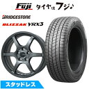 【新品】オーラ スタッドレスタイヤ ホイール4本セット 205/50R17 ブリヂストン ブリザック VRX3 レアマイスター CS-V6(ガンメタ) 17イン...