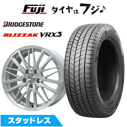 【新品】輸入車用 プジョー508 2018- スタッドレスタイヤ ホイール4本セット 235/45R18 ブリヂストン ブリザック VRX3 ユーロアクシス ガヤW5(シルバー) 7.5J 18インチ(送料無料)