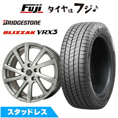 【新品国産車用5穴100】 スタッドレスタイヤ ホイール4本セット 215/45R17 ブリヂストン ブリザック VRX3 ブランドルライン ボレアノ10 メタリックグレー 7J 17インチ(送料無料)