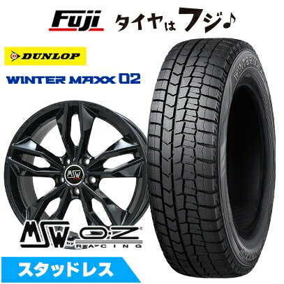【新品】輸入車用 MINI（U25） スタッドレスタイヤ ホイール4本セット 225/60R17 ダンロップ ウインターマックス 02 WM02 MSW by OZ Racing MSW 71(グロスブラック) 7.5J 17インチ(送料無料)