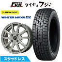 【新品国産5穴100車】 スタッドレスタイヤ ホイール4本セット 205/60R16 ダンロップ ウインターマックス 02 WM02 ブランドル N52 16イ...