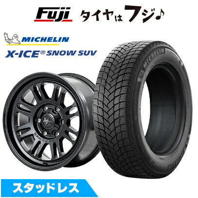 【新品】プラド/ハイラックス スタッドレスタイヤ ホイール4本セット 265/65R17 ミシュラン エックスアイス スノー SUV MID WHEELS NITRO POWER M16 アサルト 8J 17インチ(送料無料)