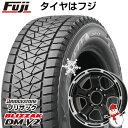 【新品】ジムニーシエラ専用 スタッドレスタイヤ ホイール4本セット 195/80R15 ブリヂストン ブリザック DM-V2 DMV2 ビッグウエイ B-MUD K(グロスブラックリムポリッシュ) 15インチ(送料無料)