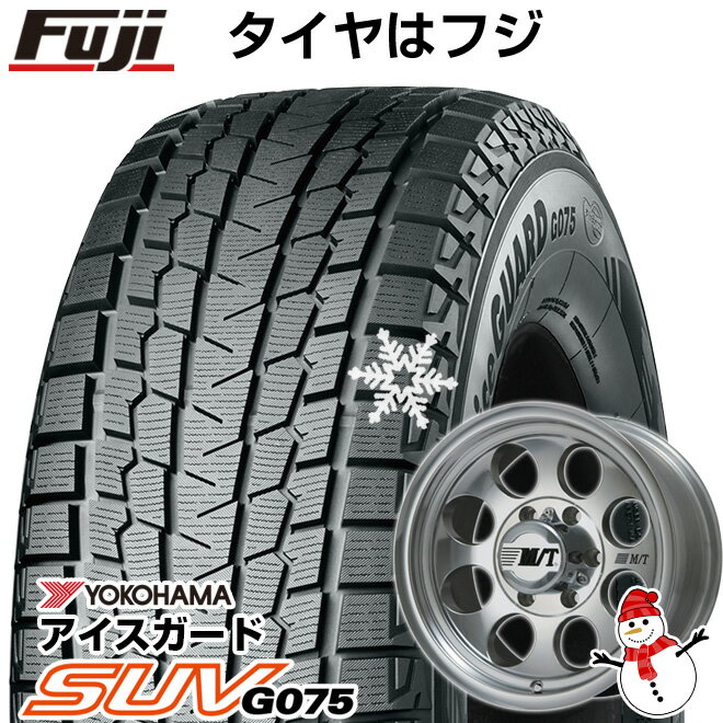 【新品国産6穴139.7車】 スタッドレスタイヤ ホイール4本セット 285/75R16 ヨコハマ アイスガード SUV G075 ミッキートンプソン クラシック3 16インチ(送料無料)