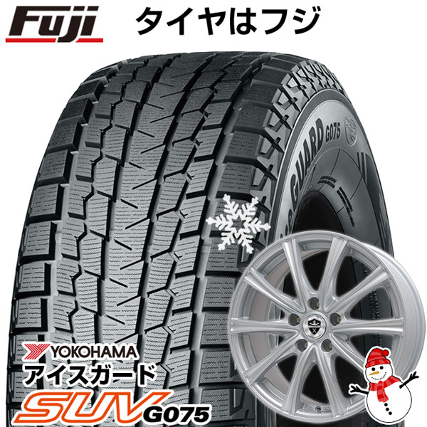 【新品国産5穴100車】 スタッドレスタイヤ ホイール4本セット 225/60R17 ヨコハマ アイスガード SUV G075 ブランドル ER16 17インチ(送料無料)