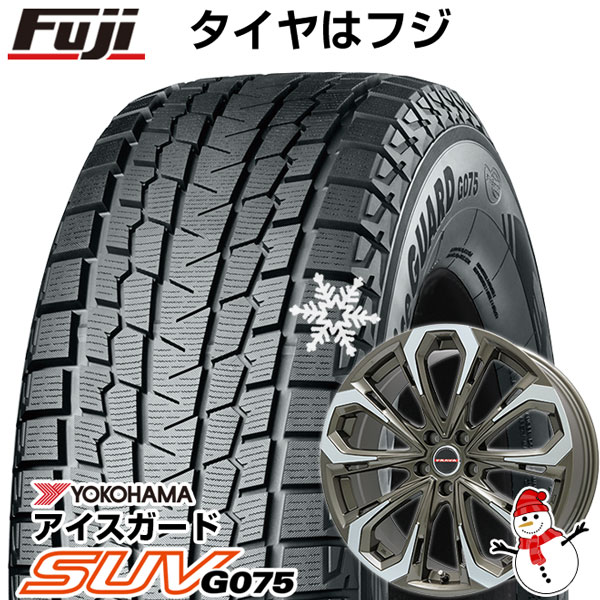 【新品国産5穴114.3車】 スタッドレスタイヤ ホイール4本セット 235/70R16 ヨコハマ アイスガード SUV G075 ビッグウエイ レイシーン プラバ5X(ブロンズポリッシュ) 16インチ(送料無料)