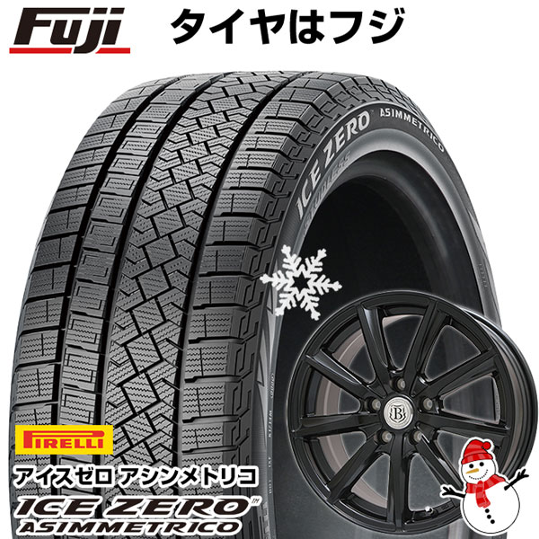 【新品国産5穴100車】 スタッドレスタイヤ ホイール4本セット 215/45R17 ピレリ ウィンター アイスゼロアシンメトリコ ブランドル E05B 17インチ(送料無料)