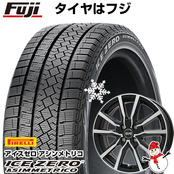 【新品】ノア/ヴォクシー用 スタッドレスタイヤ ホイール4本セット 195/65R15 ピレリ ウィンター アイスゼロアシンメトリコ ブランドル N52BP 15インチ(送料無料)