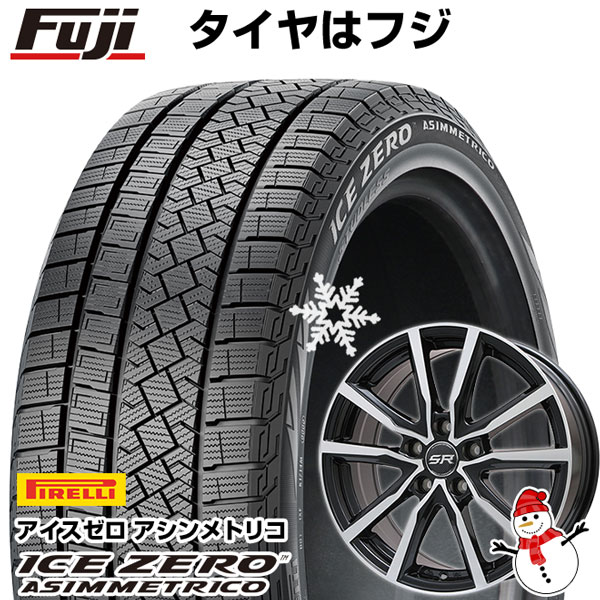 【新品国産5穴114.3車】 スタッドレスタイヤ ホイール4本セット 215/60R17 ピレリ ウィンター アイスゼロアシンメトリコ ブランドル N52BP 17インチ(送料無料)