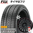 【新品】輸入車用 ベンツCLA（C117） スタッドレスタイヤ ホイール4本セット 225/45R17 ピレリ ウィンター アイスゼロアシンメトリコ ユーロアクシス エアフルト(マットブラック/レッドリム) 17インチ(送料無料)