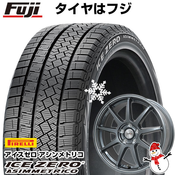 【新品】アルファード/ヴェルファイア等 スタッドレスタイヤ ホイール4本セット 215/65R16 ピレリ ウィンター アイスゼロアシンメトリコ レアマイスター LMスポーツLM-QR ガンメタ/ラインポリッシュ 16インチ(送料無料)