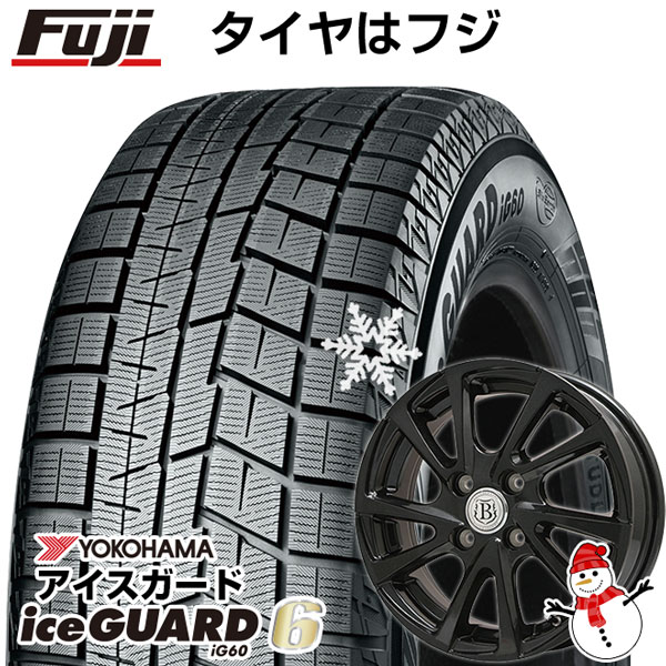 【取付対象】【送料無料】 YOKOHAMA ヨコハマ アイスガード シックスIG60 165/65R14 14インチ スタッドレスタイヤ ホイール4本セット BRANDLE ブランドル E04B 5.5J 5.50-14